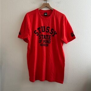 Stussy Oversized Red State of Mind Tshirt